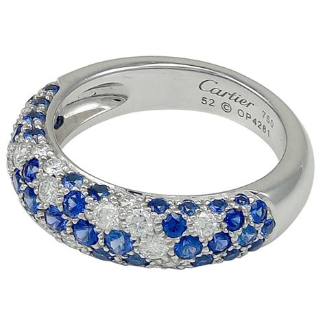 cartier sapphire and diamond ring.